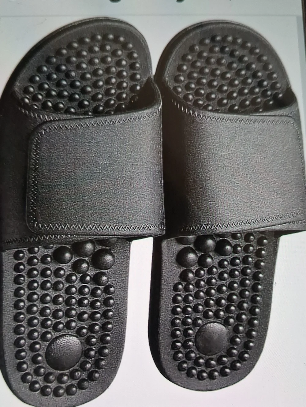 NWT Mens Health Foot Massage Slippers Acupressure Point Magnet Therapy